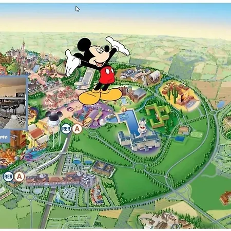 Apartment Myhomezen Disneyland Val D'europe - 3d Playstation 4 Montevrain